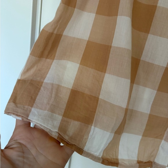 Gap Shirred Gingham Button-Front Shirt - Picture 6 of 7